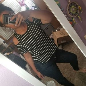 Black and white shirt